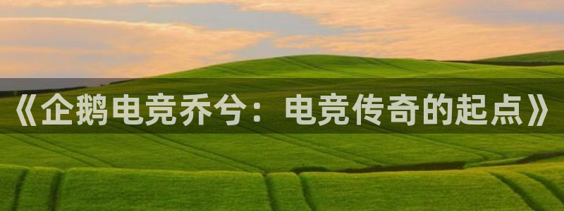 威客电竞vkgame官网：《企鹅电竞乔兮：电竞传奇的起点》
